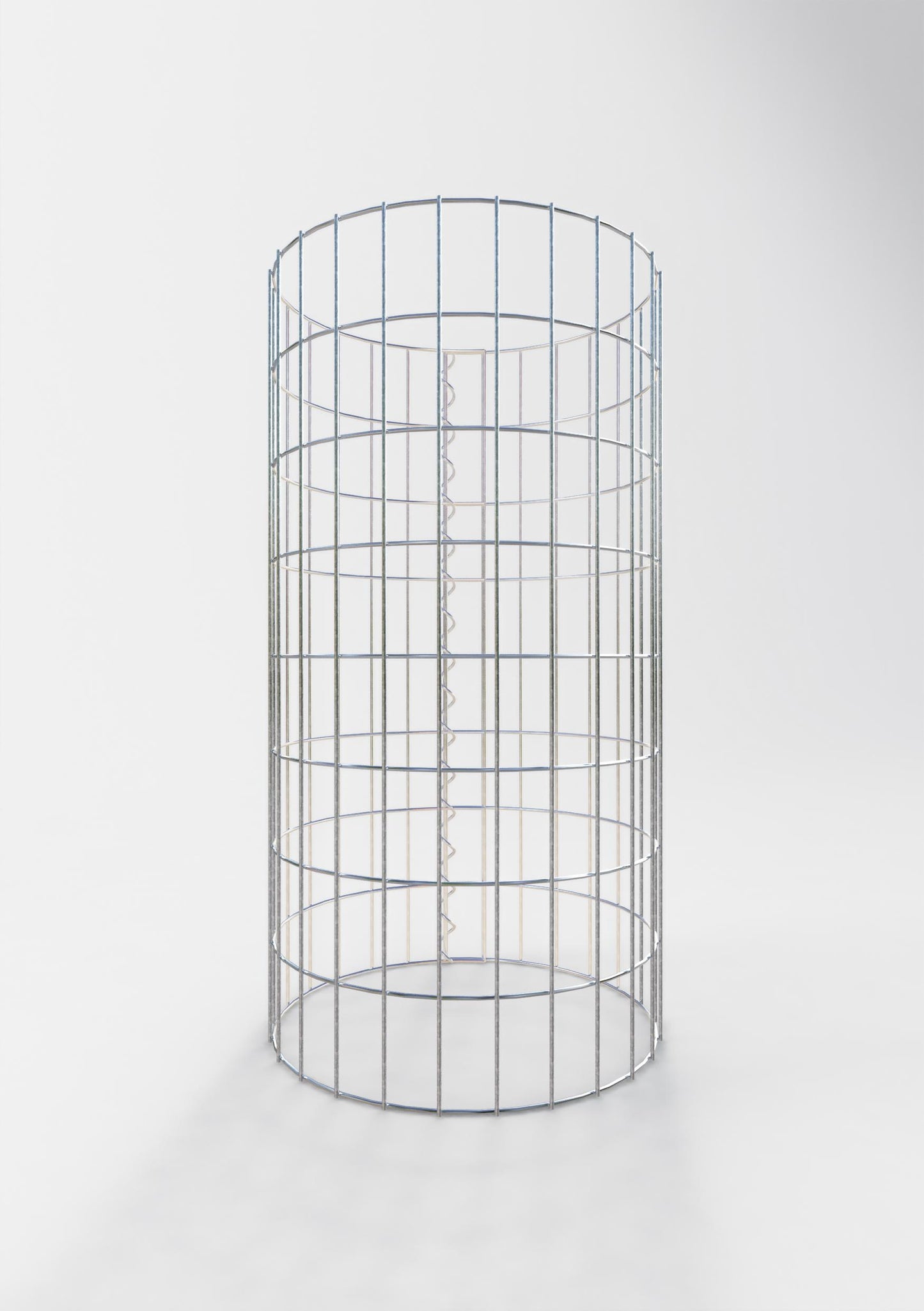 Gabionensäule rund 42 cm Durchmesser, 80 cm Höhe, Maschenweite 5 cm x 10 cm