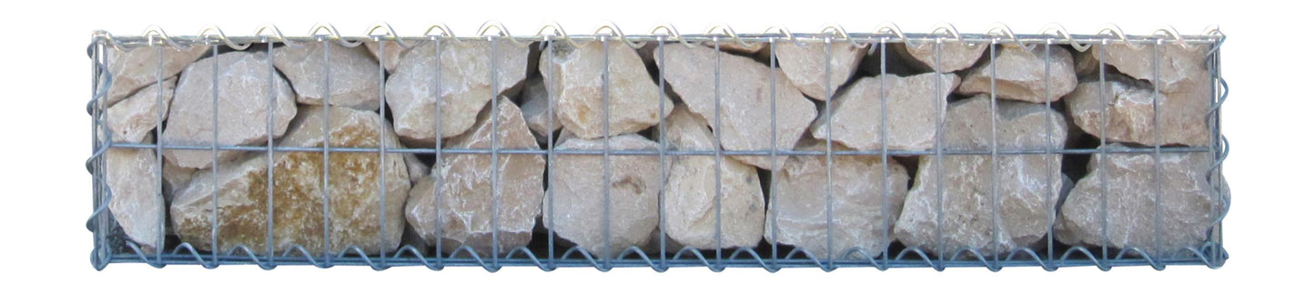 Gabione 100 cm x 20 cm x 30 cm (L x H x T), Maschenweite 5 cm x 10 cm, Spirale