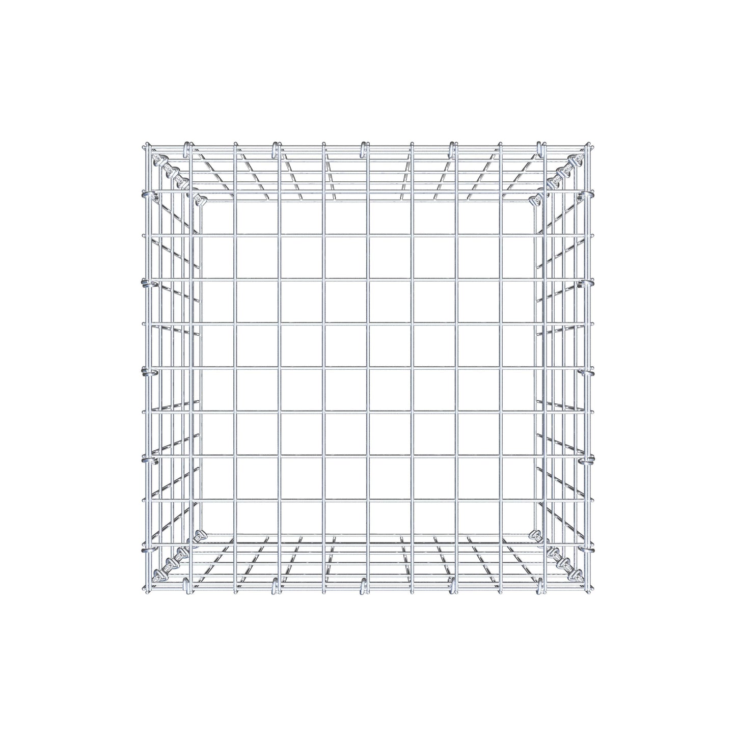 Anbaugabione Typ 3 50 cm x 50 cm x 50 cm (L x H x T), Maschenweite 5 cm x 10 cm, C-Ring
