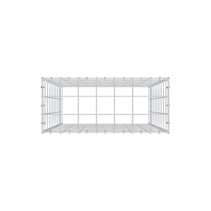 Typ 3 påbyggnadsgabion 100 cm x 70 cm x 30 cm (L x H x D), maskstorlek 10 cm x 10 cm, C-ring