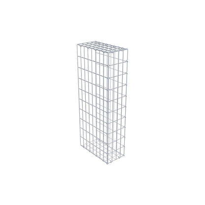 Fourche rapportée type 2 100 cm x 40 cm x 20 cm, mailles 5 cm x 10 cm, anneau en C