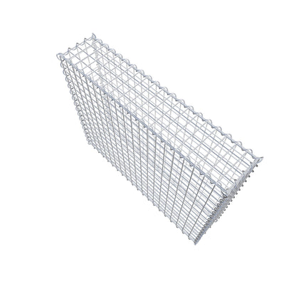 Gabion 100 cm x 80 cm x 20 cm (L x H x P), mailles 5 cm x 5 cm, spirale