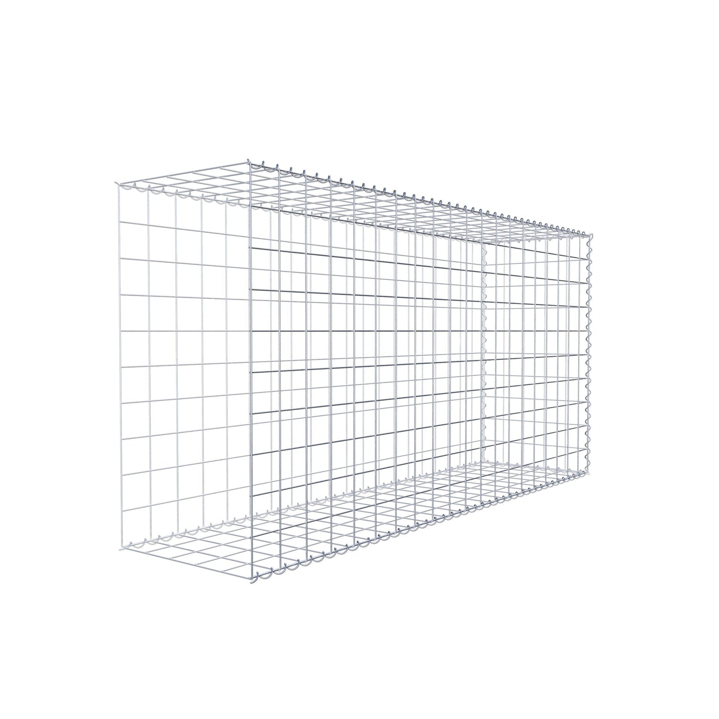 Gabbione aggiuntivo tipo 2 200 cm x 100 cm x 50 cm (L x A x P), maglia 10 cm x 10 cm, spirale