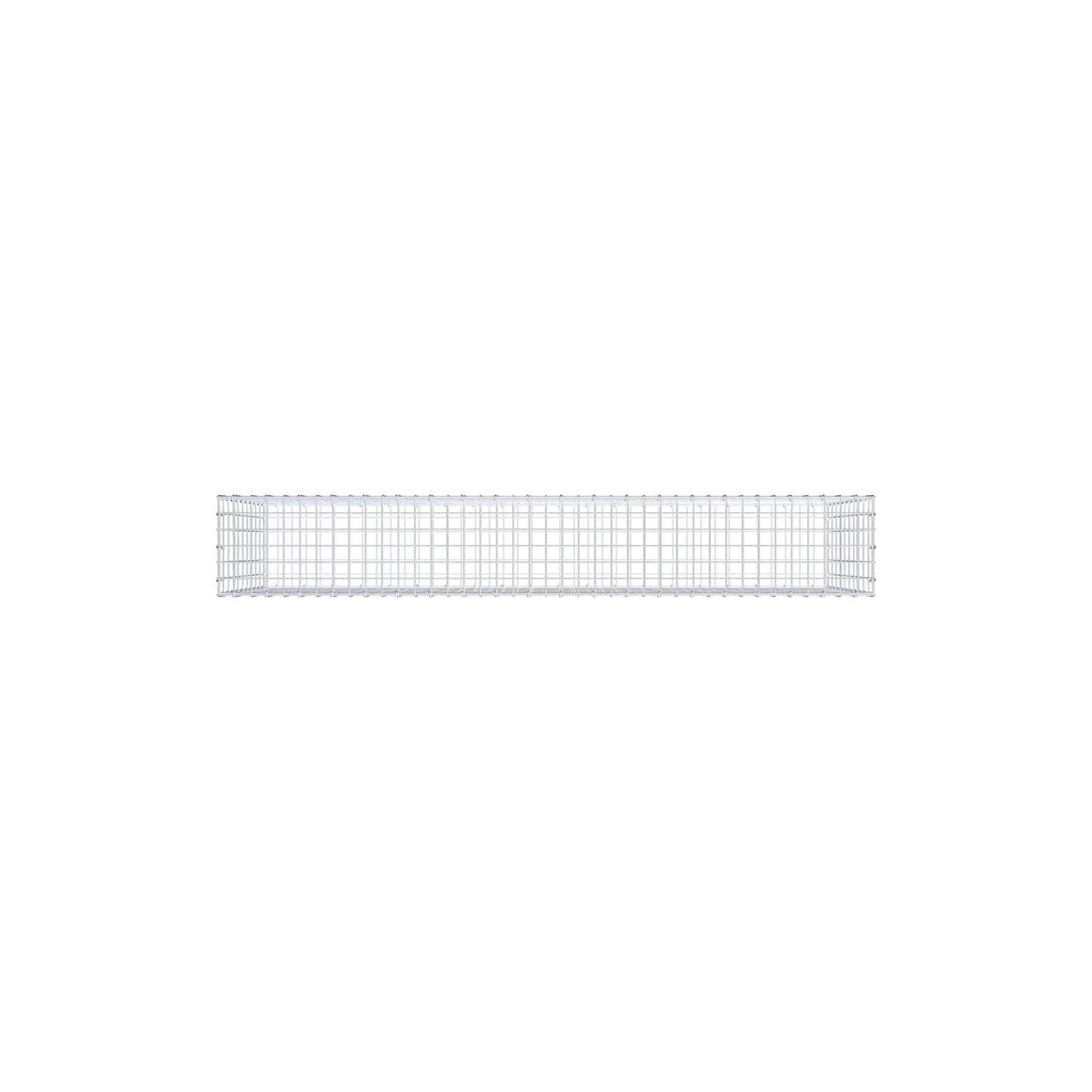 Gabion 200 cm x 100 cm x 30 cm (L x H x P), mailles 5 cm x 10 cm, anneau en C