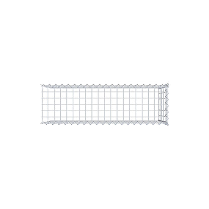 Grown-on gabion type 4 100 cm x 50 cm x 30 cm (L x H x D), mesh size 5 cm x 10 cm, spiral
