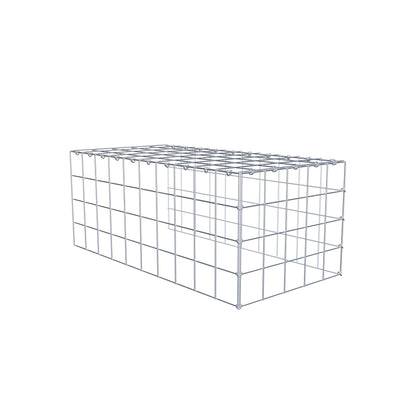 Anbaugabione Typ 4 100 cm x 40 cm x 50 cm (L x H x T), Maschenweite 10 cm x 10 cm, C-Ring