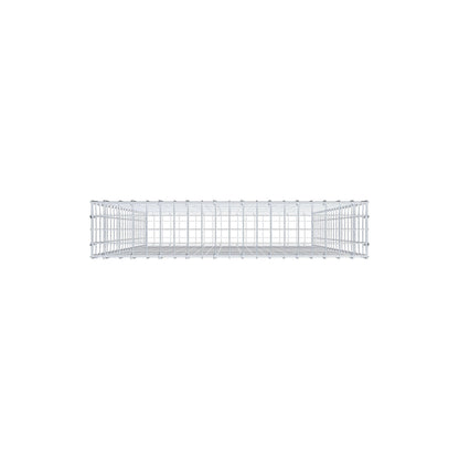 Gabião 200 cm x 100 cm x 20 cm (C x A x P), malhagem 5 cm x 10 cm, anel C