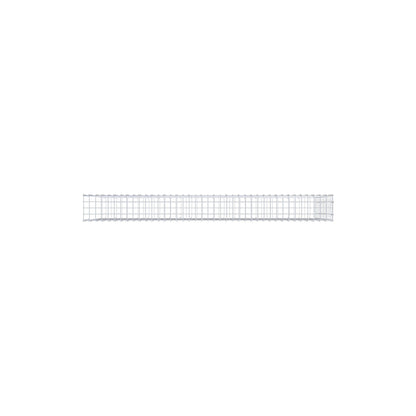Monteret gabion type 2 200 cm x 100 cm x 20 cm, maskestørrelse 5 cm x 10 cm, C-ring