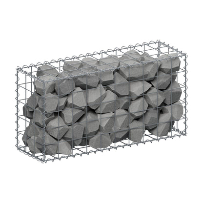 Gabion 100 cm x 50 cm x 30 cm (L x H x D), maskestørrelse 10 cm x 10 cm, spiral