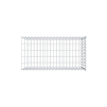 Opvokset gabion type 2 100 cm x 50 cm x 50 cm (L x H x D), maskestørrelse 5 cm x 10 cm, spiral