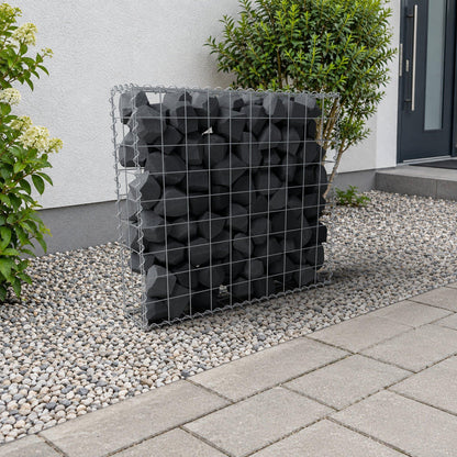 Gabion 100 cm x 90 cm x 20 cm (L x H x D), maskestørrelse 10 cm x 10 cm, spiral