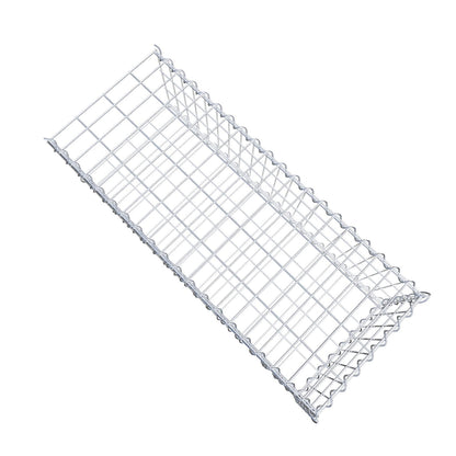 Aangegroeide schanskorf type 2 100 cm x 30 cm x 40 cm (L x H x D), maaswijdte 5 cm x 10 cm, spiraal
