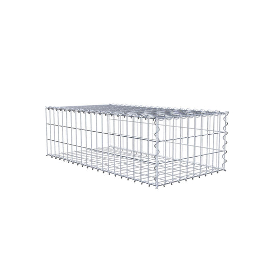 Påväxt gabion typ 2 100 cm x 30 cm x 50 cm (L x H x D), maskstorlek 5 cm x 10 cm, spiral