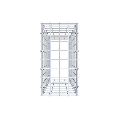 Monteret gabion type 3 100 cm x 20 cm x 40 cm (L x H x D), maskestørrelse 5 cm x 10 cm, C-ring
