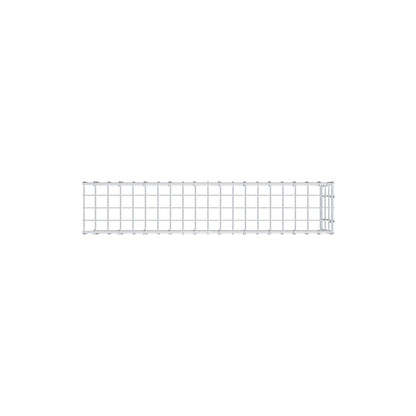 Monteret gabion type 4 100 cm x 30 cm x 20 cm (L x H x D), maskestørrelse 5 cm x 10 cm, C-ring