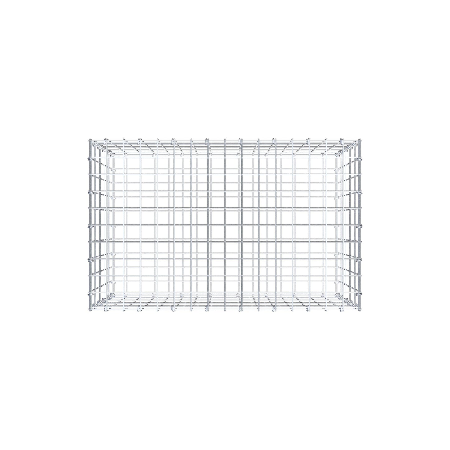 Schanskorf 80 cm x 50 cm x 50 cm (L x H x D), maaswijdte 5 cm x 10 cm, C-ring
