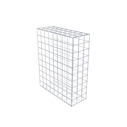 Monteret gabion type 2 100 cm x 80 cm x 30 cm (L x H x D), maskestørrelse 10 cm x 10 cm, C-ring