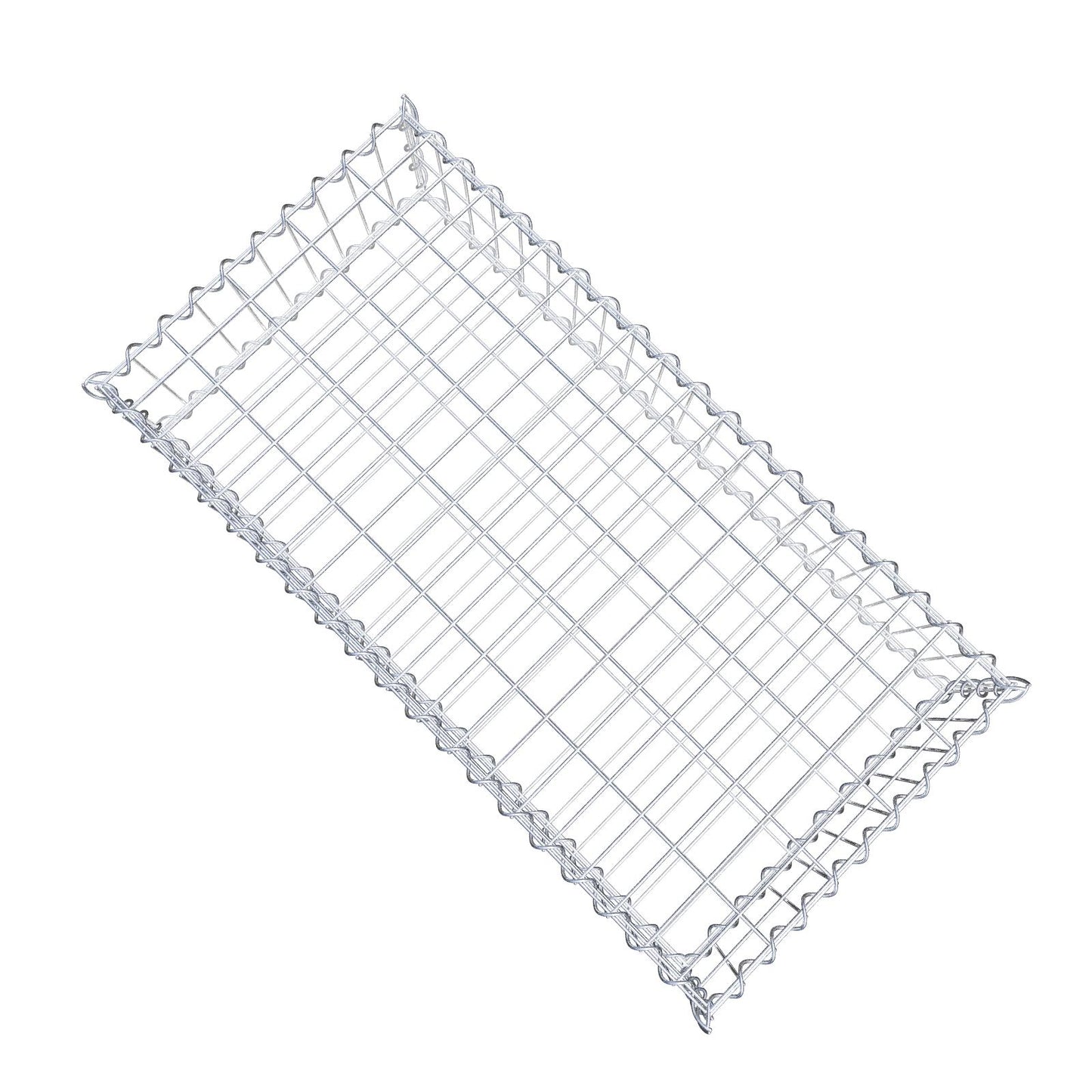 Gabion 100 cm x 20 cm x 50 cm (L x H x D), maskstorlek 5 cm x 10 cm, spiral