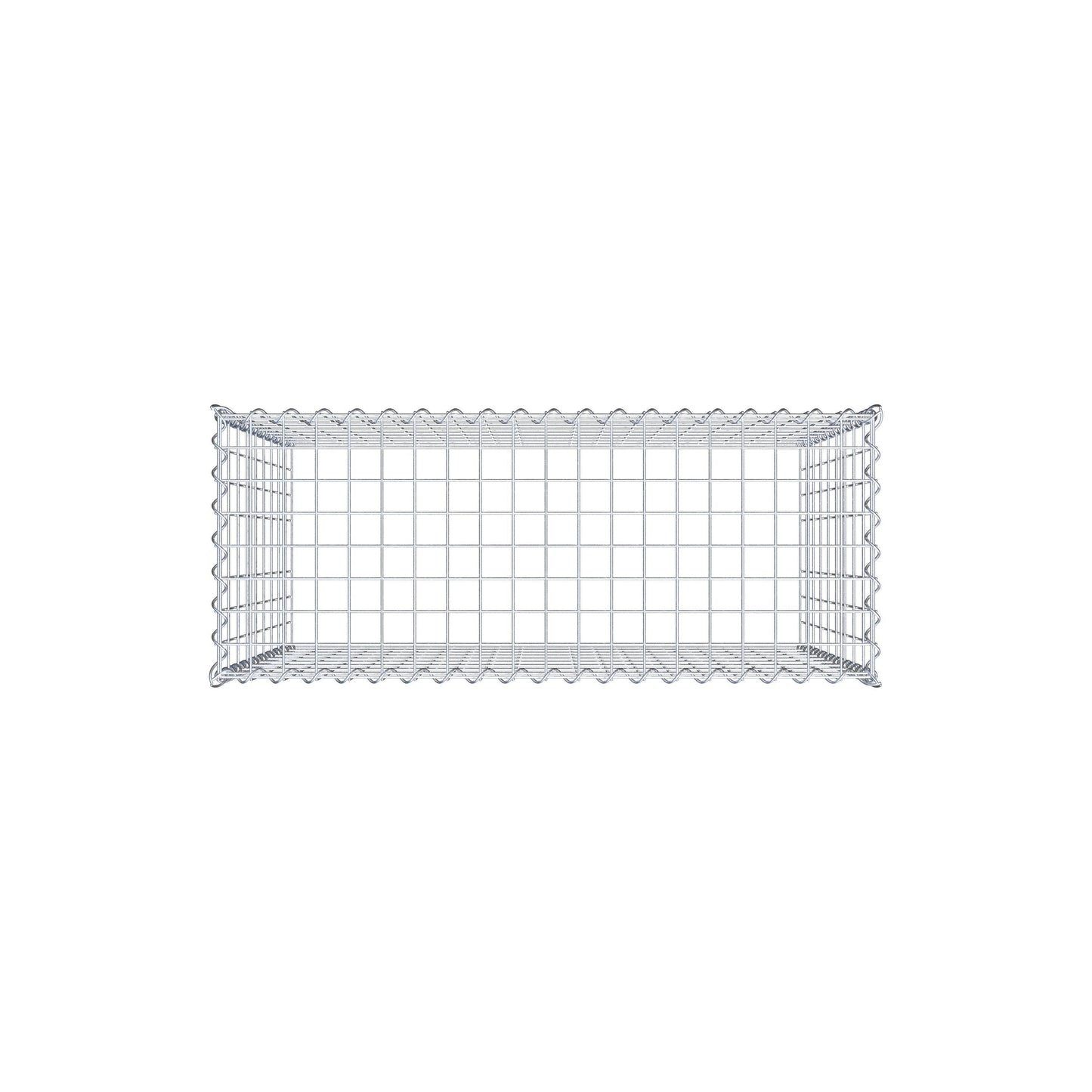 Extra gabion typ 3 100 cm x 90 cm x 40 cm (L x H x D), maskstorlek 5 cm x 10 cm, spiral