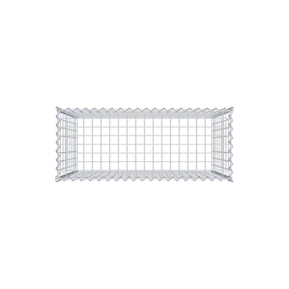 Extra gabion typ 3 100 cm x 90 cm x 40 cm (L x H x D), maskstorlek 5 cm x 10 cm, spiral