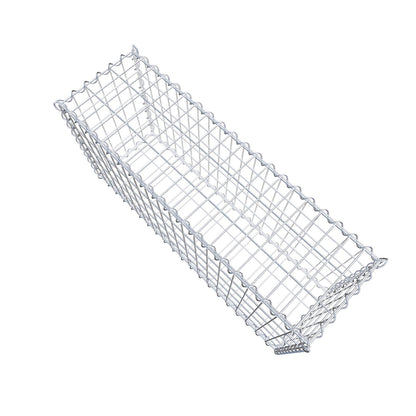 Set di 2 gabbioni 100 cm x 50 cm x 30 cm (L x H x P), maglia 5 x 10 cm, spirale