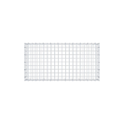 Gabbione 100 cm x 20 cm x 50 cm (L x H x P), maglia 5 cm x 10 cm, anello a C
