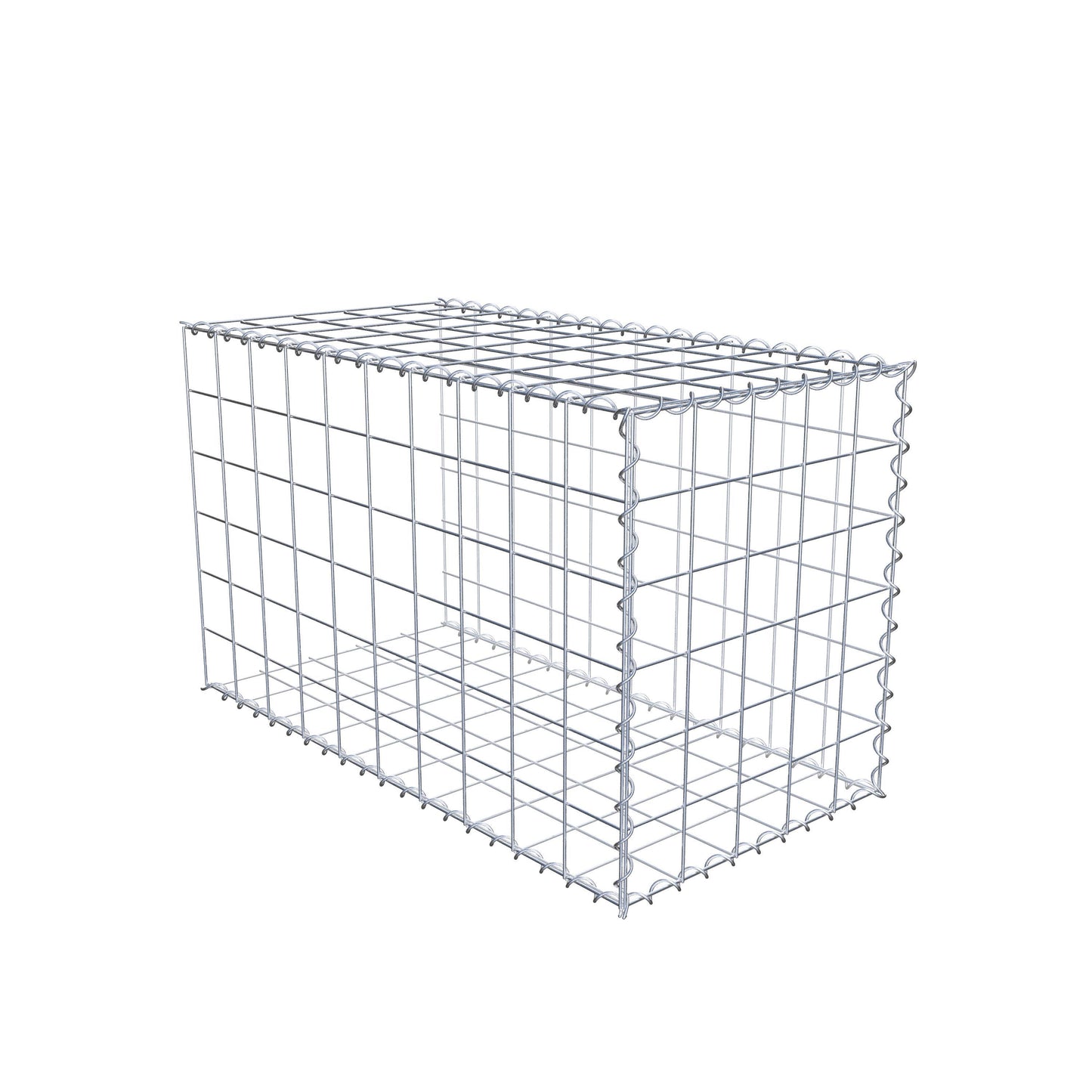 Extra gabion typ 2 100 cm x 60 cm x 50 cm (L x H x D), maskstorlek 10 cm x 10 cm, spiral