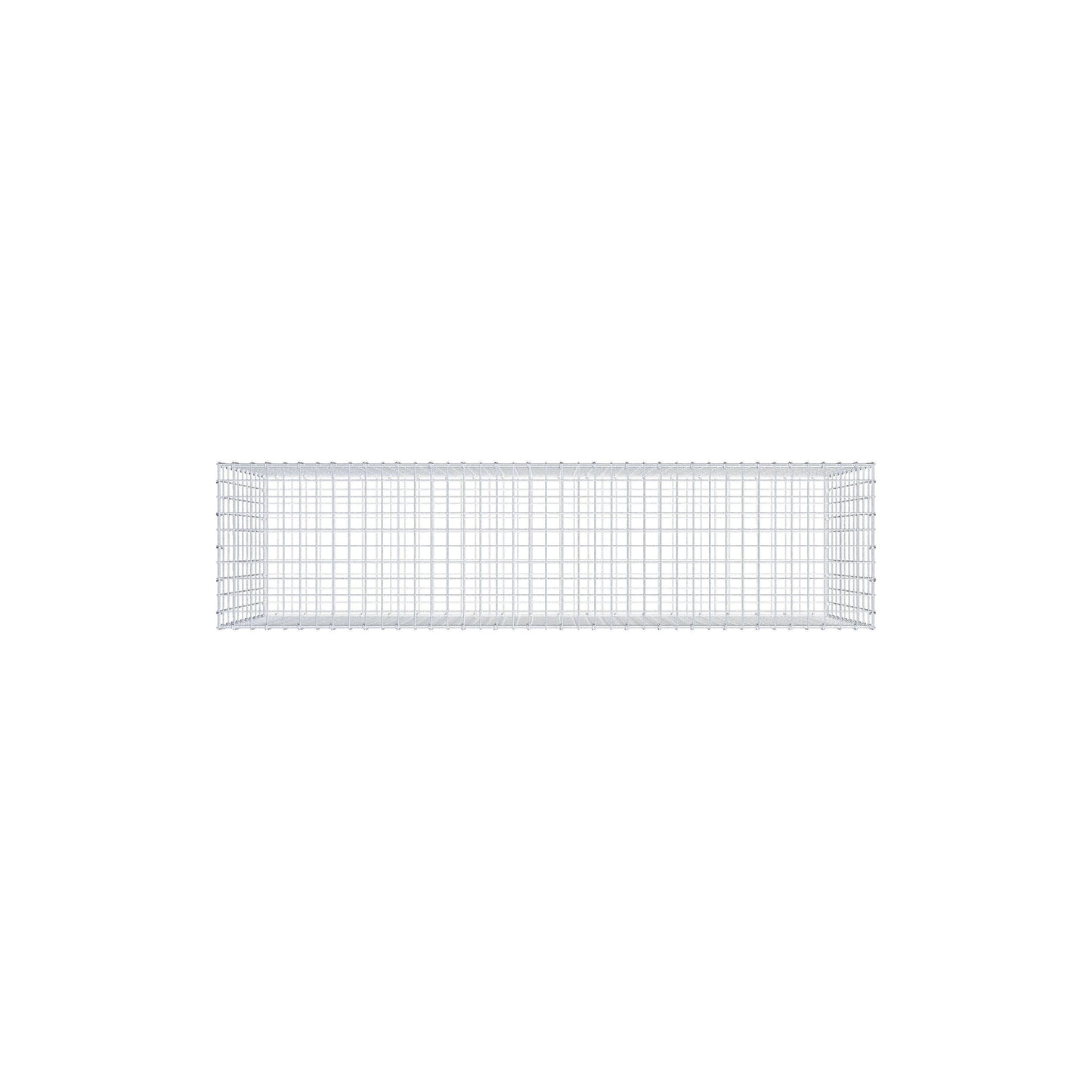 Gabion 200 cm x 100 cm x 50 cm (L x H x P), mailles 5 cm x 10 cm, anneau en C
