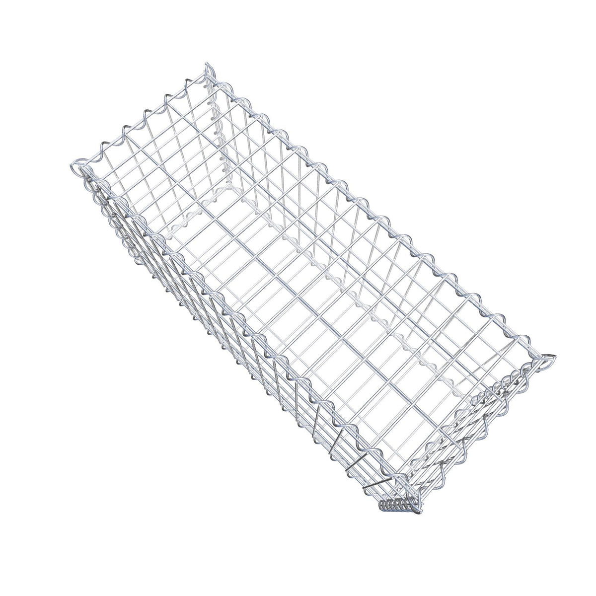 Gabione 80 cm x 40 cm x 30 cm (L x H x T), Maschenweite 5 cm x 10 cm, Spirale