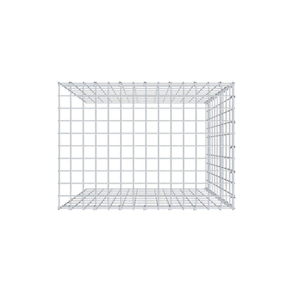 Monteret gabion type 4 100 cm x 70 cm x 50 cm (L x H x D), maskestørrelse 5 cm x 10 cm, C-ring