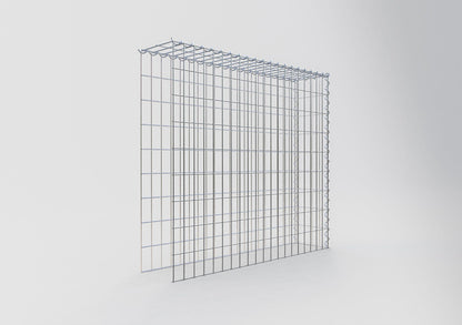 Opvokset gabion type 4 100 cm x 90 cm x 20 cm (L x H x D), maskestørrelse 5 cm x 10 cm, spiral