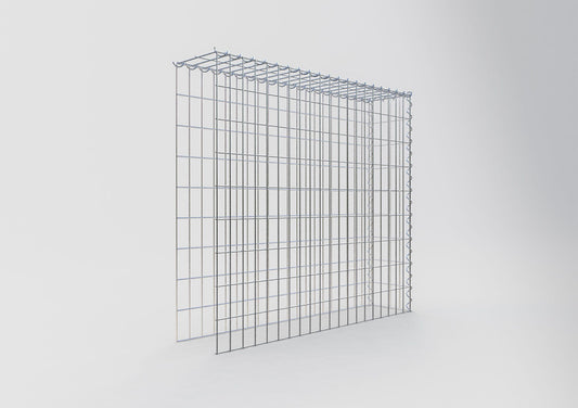 Gabião Tipo 4 100 cm x 90 cm x 20 cm (C x A x P), malhagem 5 cm x 10 cm, espiral