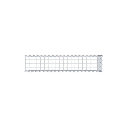 Add-on schanskorf type 4 100 cm x 40 cm x 20 cm (L x H x D), maaswijdte 5 cm x 5 cm, spiraalvormig