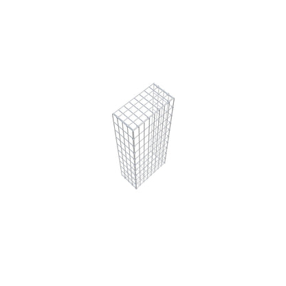Gabião Tipo 2 100 cm x 20 cm x 40 cm, malhagem 5 cm x 10 cm, anel C