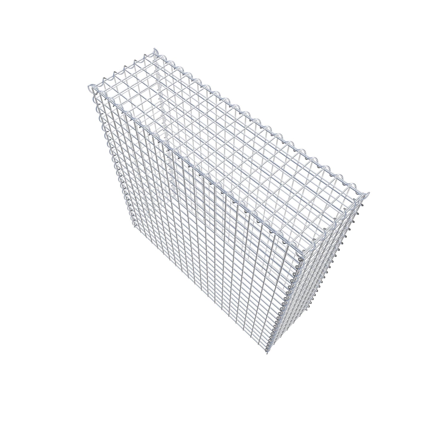 Gabion rapporté type 3 100 cm x 100 cm x 30 cm (L x H x P), mailles 5 cm x 5 cm, spirale