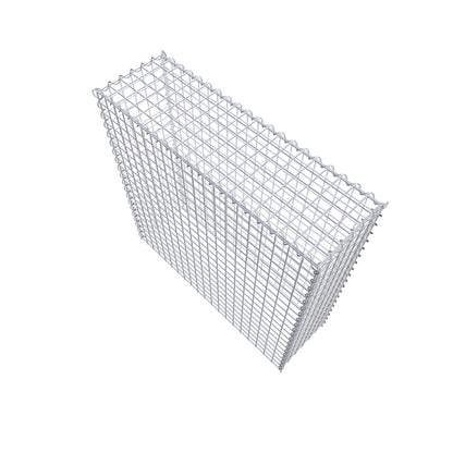 Gabion rapporté type 3 100 cm x 100 cm x 30 cm (L x H x P), mailles 5 cm x 5 cm, spirale