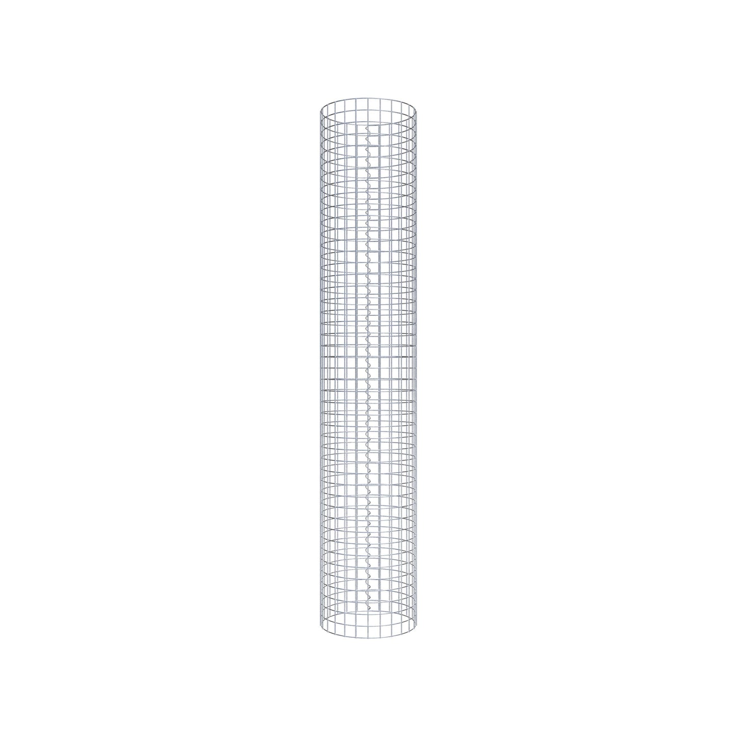 Gabionpelare rund 42 cm diameter, 230 cm höjd, maskstorlek 5 cm x 5 cm