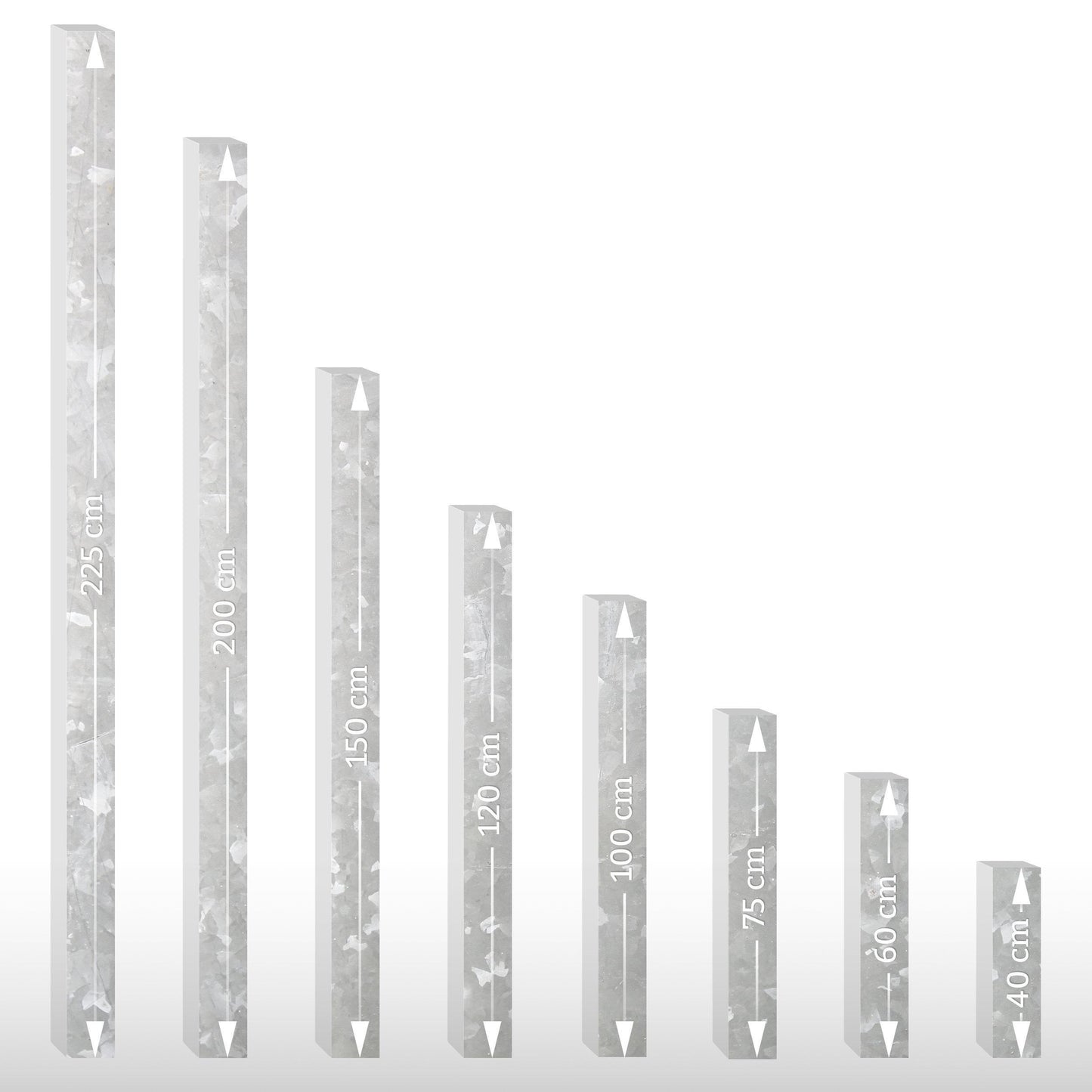 Pfosten 40 x 60 mm (für Pfostenschuh / zum Aufdübeln) Länge: 120 cm