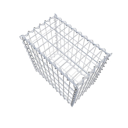 Gabione 50 cm x 50 cm x 30 cm (L x H x T), Maschenweite 5 cm x 10 cm, Spirale
