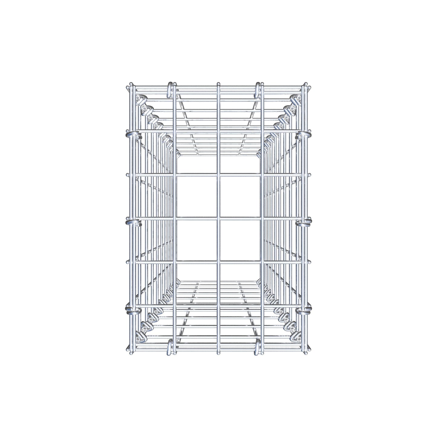 Monteret gabion type 3 100 cm x 20 cm x 30 cm (L x H x D), maskestørrelse 5 cm x 10 cm, C-ring