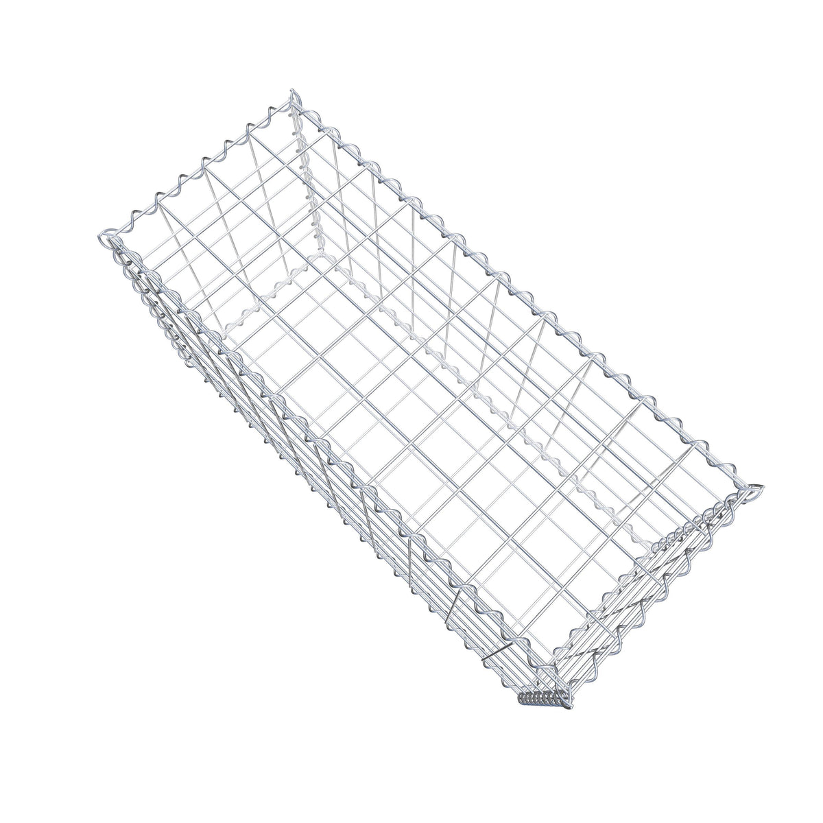 Gabion 100 cm x 50 cm x 40 cm (L x H x D), maskstorlek 10 cm x 10 cm, spiral