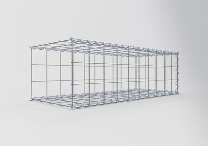 Opvokset gabion type 2 100 cm x 30 cm x 40 cm (L x H x D), maskestørrelse 10 cm x 10 cm, spiral