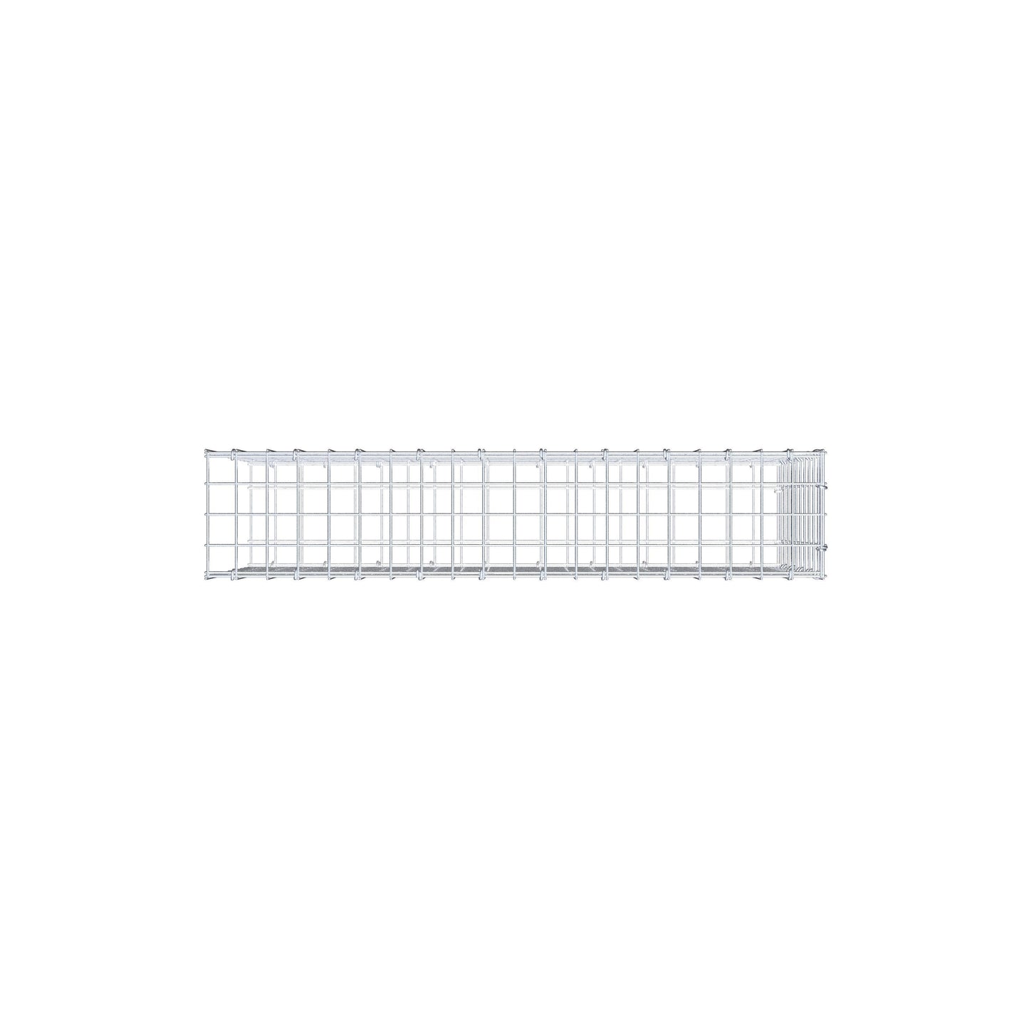 Mounted gabion type 2 100 cm x 50 cm x 20 cm (L x H x D), mesh size 5 cm x 5 cm, C-ring