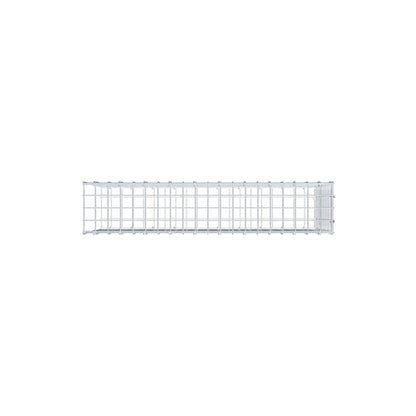 Mounted gabion type 2 100 cm x 50 cm x 20 cm (L x H x D), mesh size 5 cm x 5 cm, C-ring