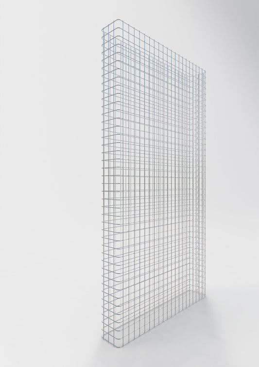 Gabion hegn længde 107 cm, højde 160 cm, dybde 17 cm, maskestørrelse 5 x 5 cm