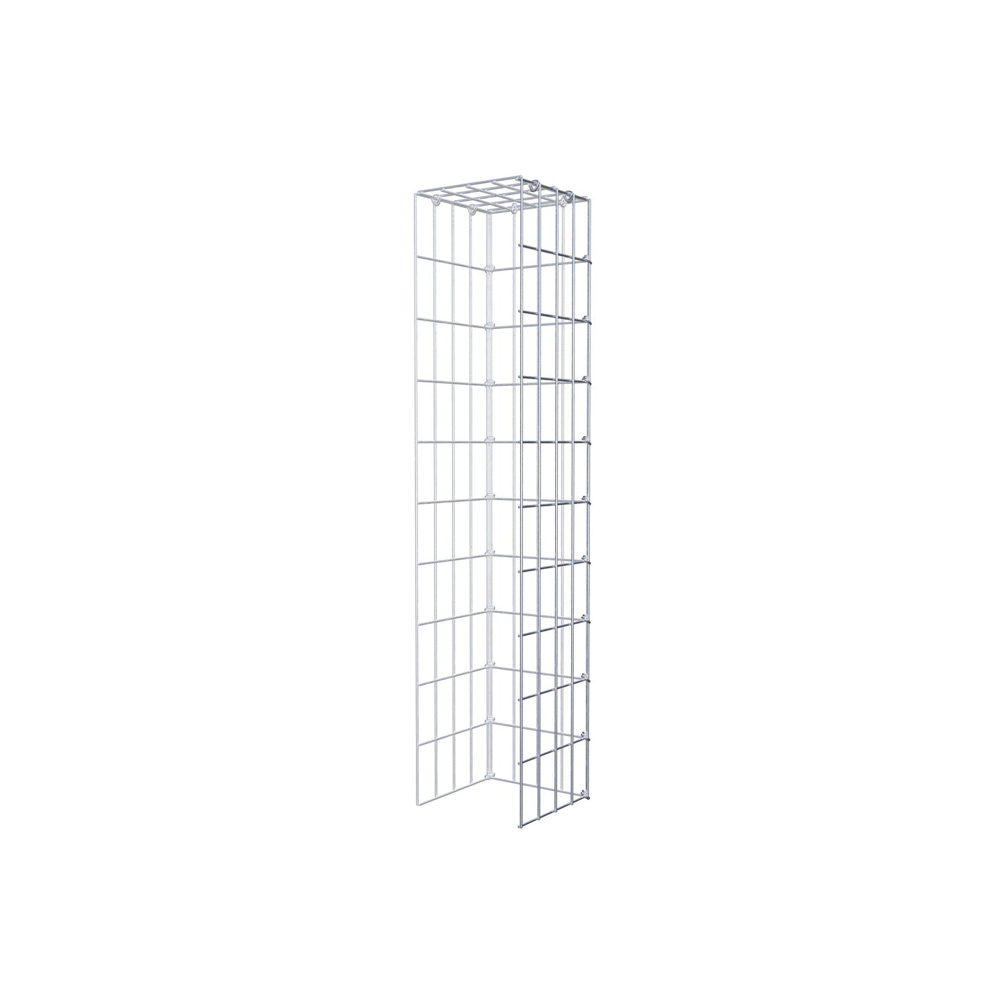 Anbaugabione Typ 4 100 cm x 20 cm x 20 cm (L x H x T), Maschenweite 5 cm x 10 cm, C-Ring