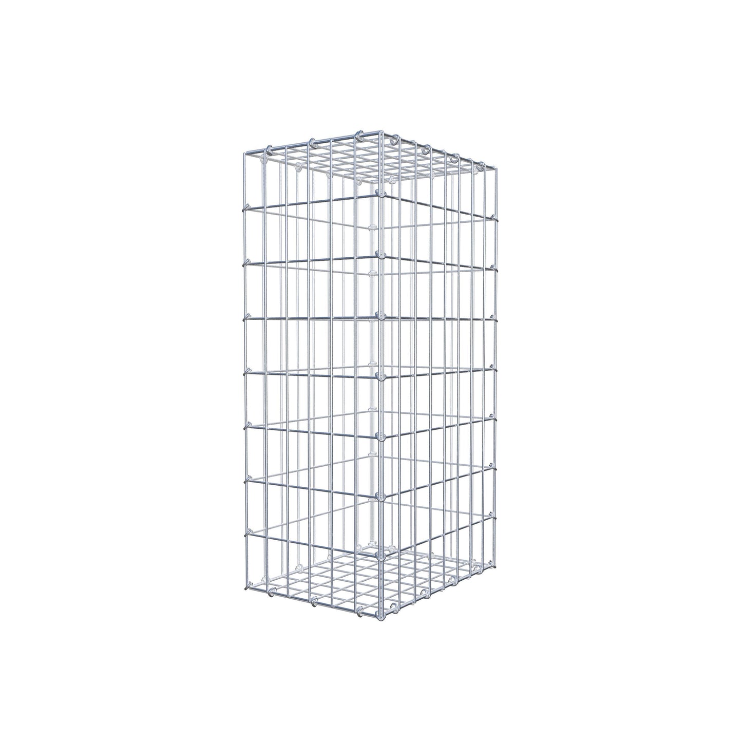 Gabion 80 cm x 40 cm x 30 cm (L x H x D), maskestørrelse 5 cm x 10 cm, C-ring