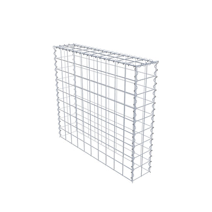 Grown-on gabion type 3 100 cm x 90 cm x 20 cm (L x H x D), mesh size 10 cm x 10 cm, spiral