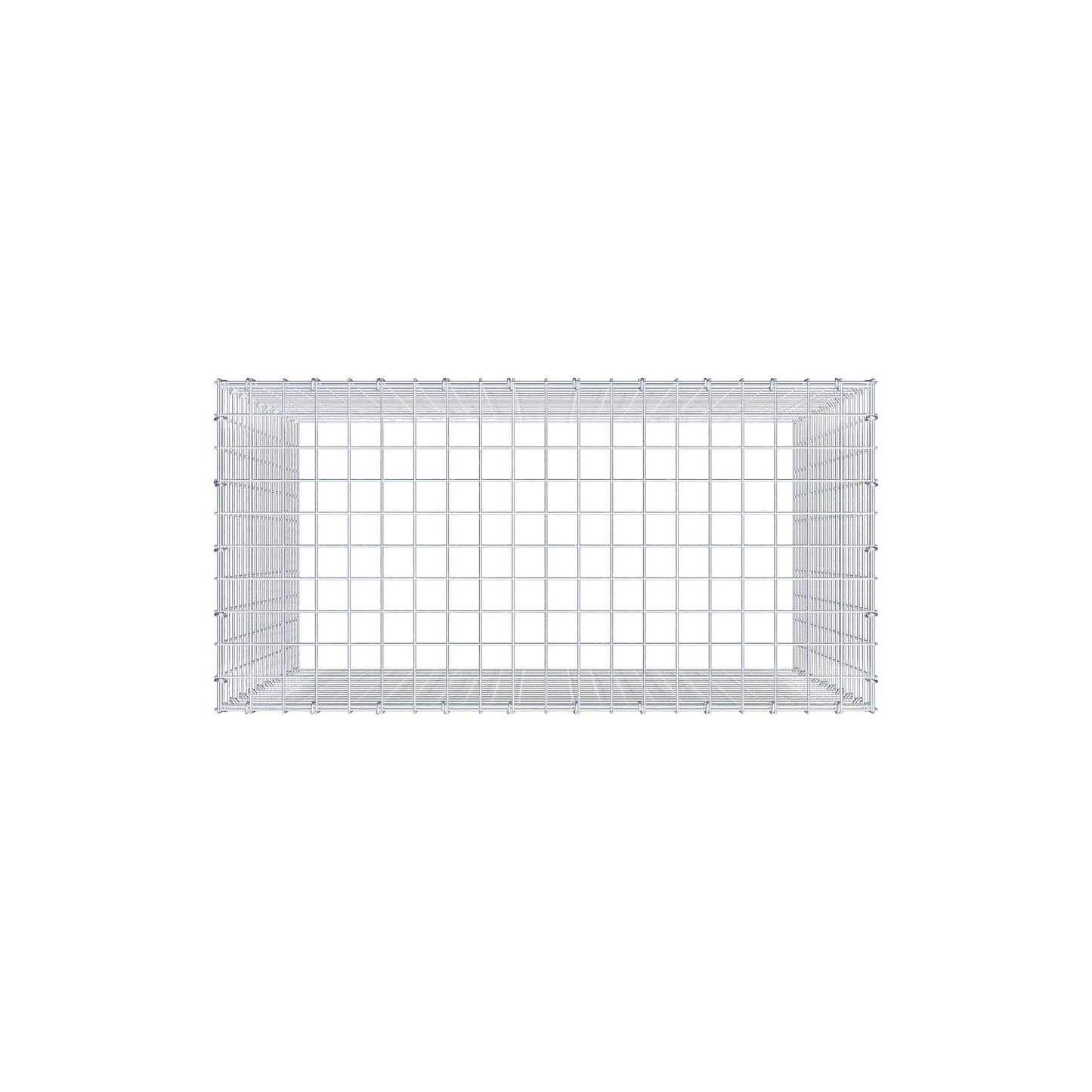 Gavión adicional tipo 3 100 cm x 100 cm x 50 cm (L x A x P), malla 5 cm x 5 cm, anillo en C