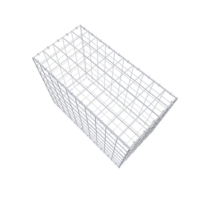Gabione 100 cm x 80 cm x 50 cm (L x H x T), Maschenweite 10 cm x 10 cm, C-Ring